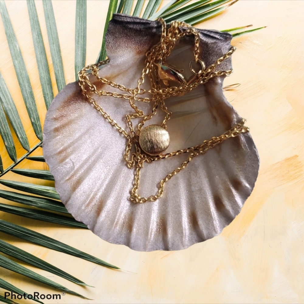 Gold Metal Fashion Necklace